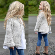Girls Button Knitted Sweater