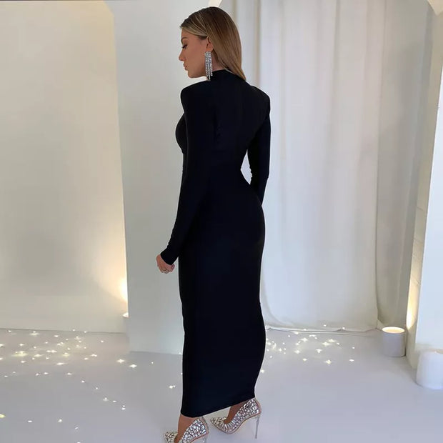 Women Streetwear Elegant Skinny Dress