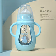 Glass Baby Bottle with Straw