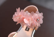 Girls Rhinestone Flower Shoes