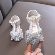 Girls Sweet Bow Rhinestone Princess Shoes