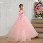 Pink Off Shoulder Bridesmaid Dress