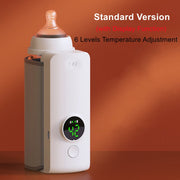 Rechargeable Baby Bottle Warmer 6Levels Temperature Adjustment Display